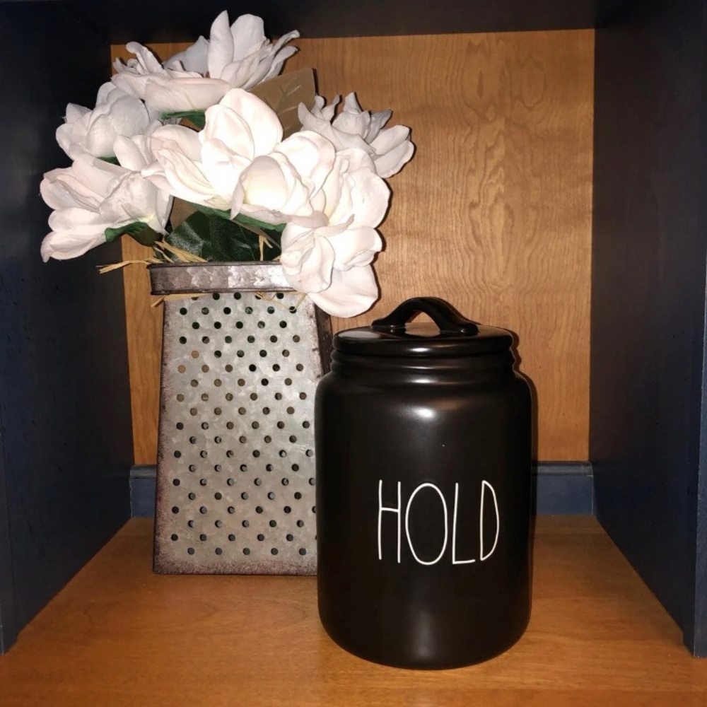 Rae Dunn HOLD Canister